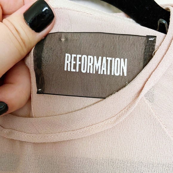 NWT Reformation Ruffle Dress - Picture 4 of 6